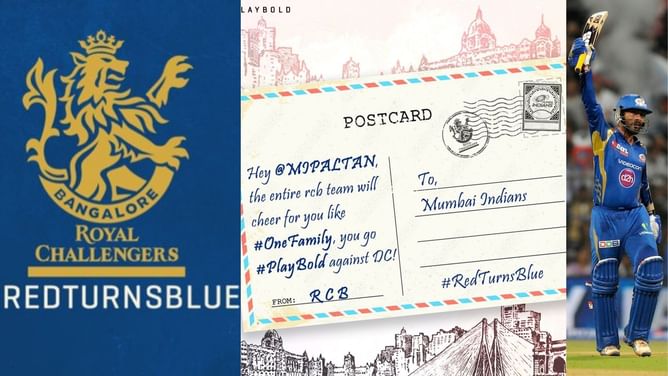 RCB change profile photo, post letter in support of MI for their encounter against DC in IPL 2022
