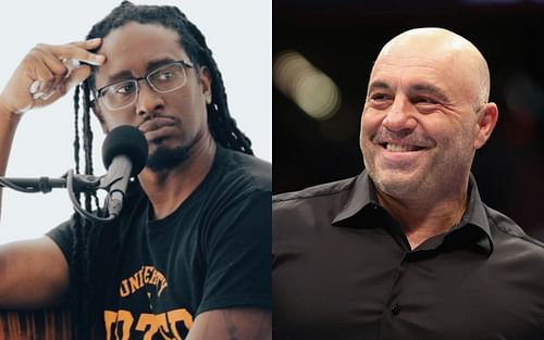 Hotep Jesus (Left) and Joe Rogan (Right) (Images courtesy of @hotepjesus Twitter and Getty)