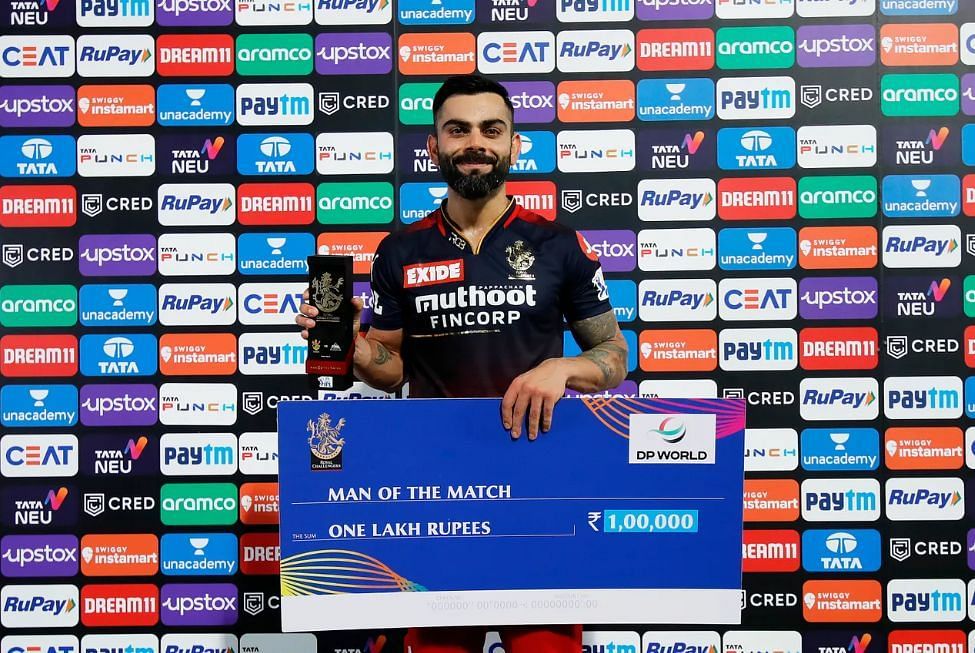 Virat Kohli was chosen as the Player of the Match [P/C: iplt20.com]