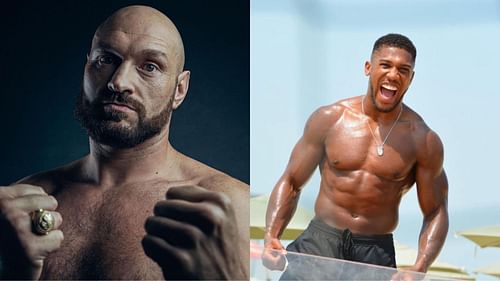 Tyson Fury (left, @tysonfury), Anthony Joshua (right, @anthonyjoshua) [images courtesy of Instagram]