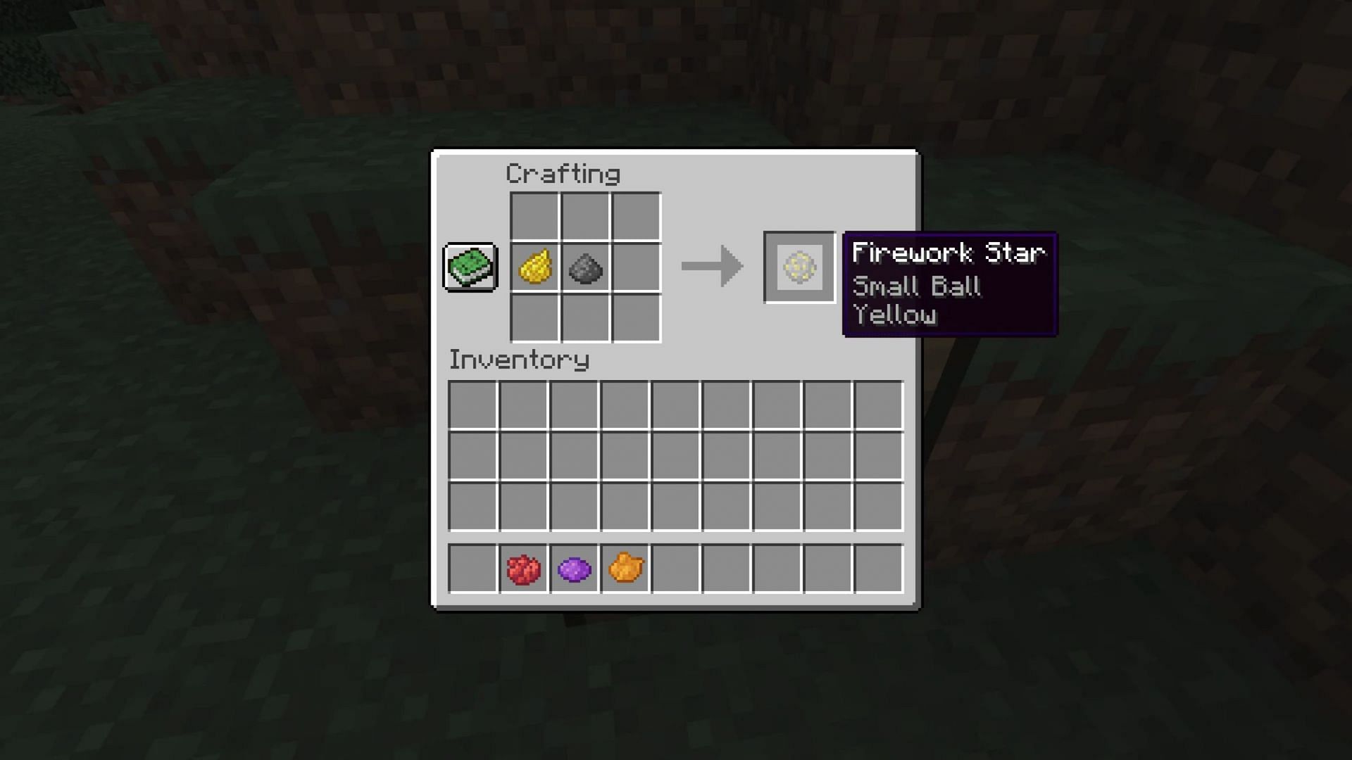 Fireworks can be constructed in a few different ways (Image via Mojang)