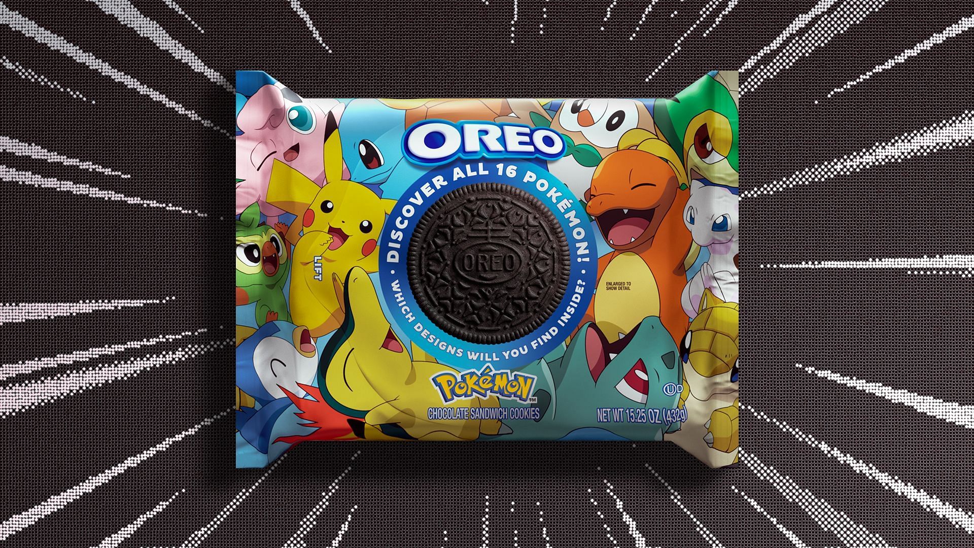 The packaging for the Pokemon Oreos (Image via Mondelez International)