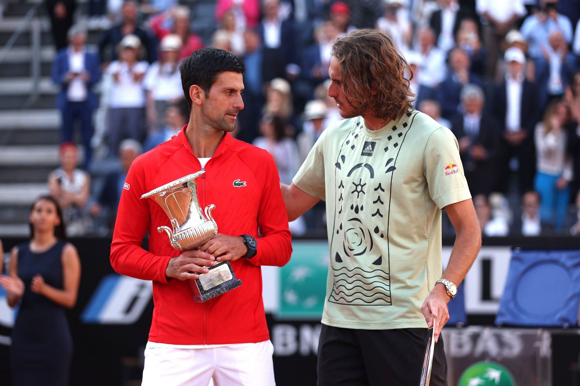 Novak Djokovic beat Stefanos Tsitsipas in the final of the Italian Open