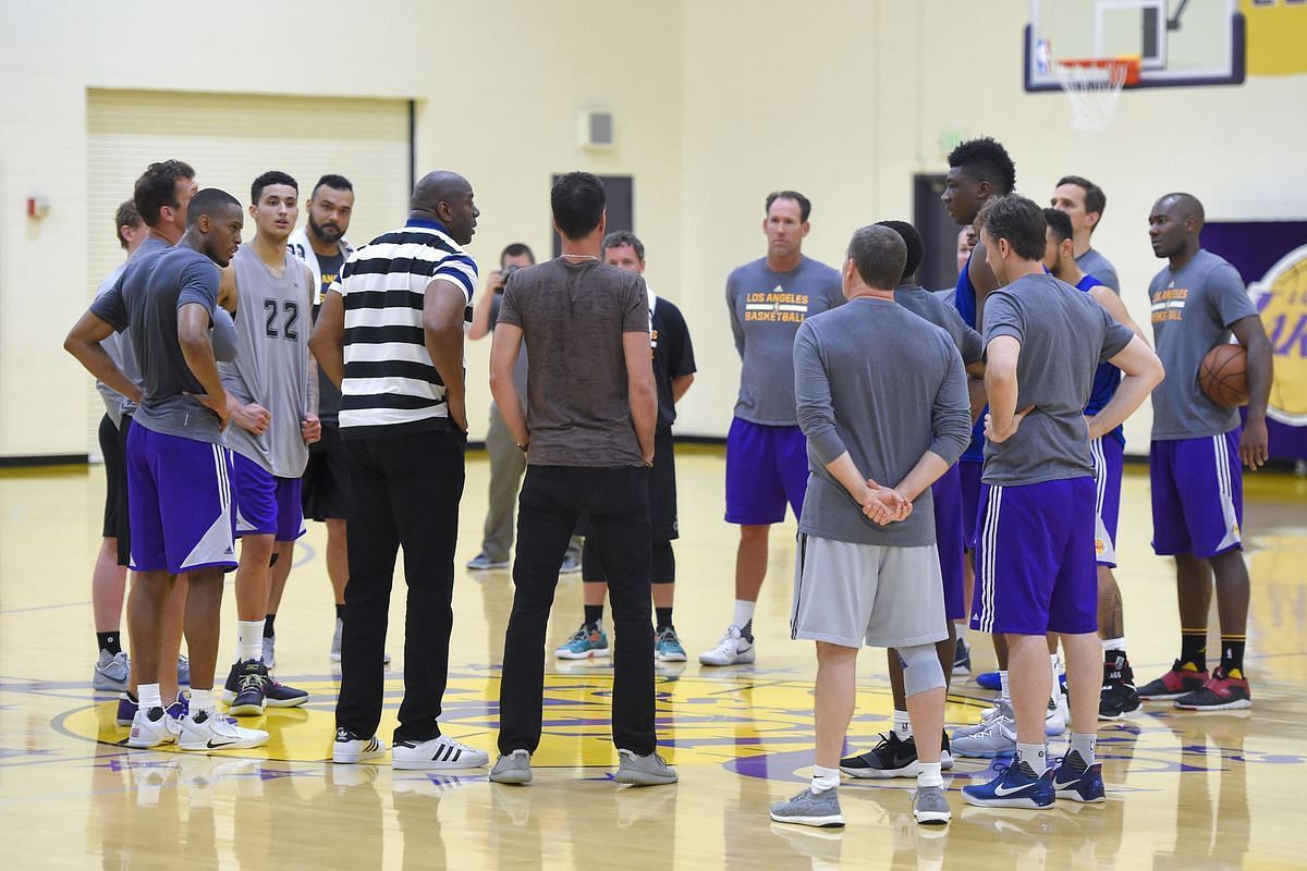 The LA Lakers will hold their first batch of 2022 pre-draft workouts on Tuesday. [Photo: Silver Screen and Roll]