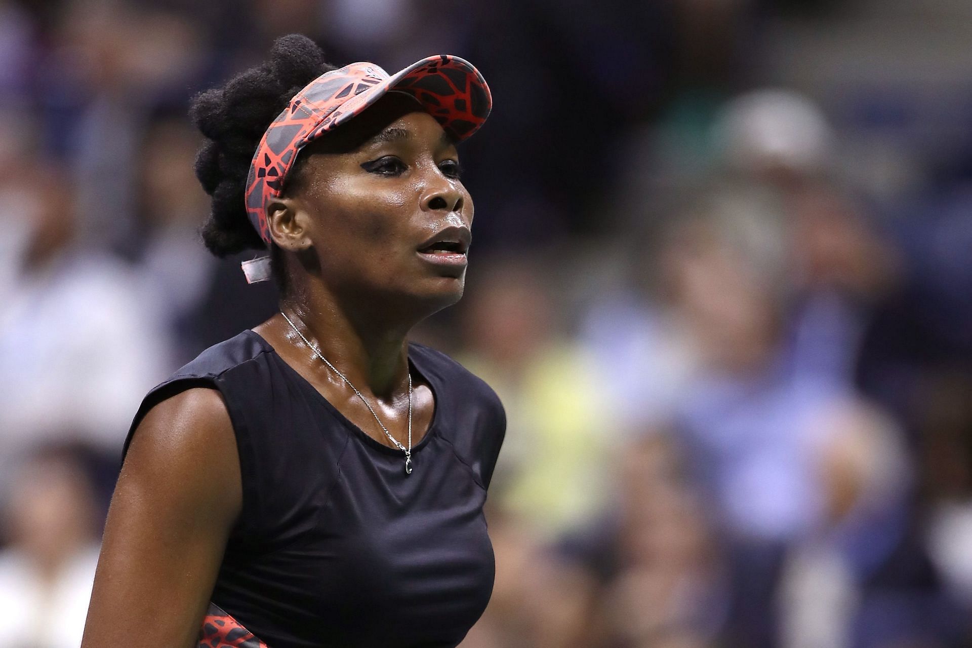 Venus Williams wearing EleVen's 2017 line at the US Open.