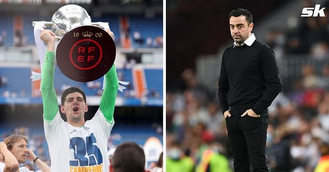 "Celebrated as if they had won the title" - Real Madrid star Thibaut Courtois aims dig at Barcelona after winning La Liga title