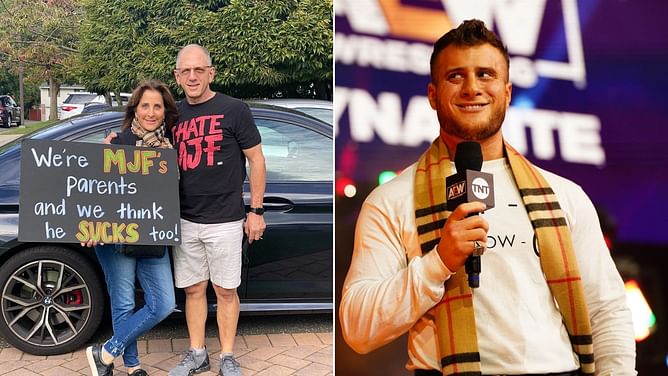"Dumb Skank" - AEW star MJF pokes fun at his mom on Mother's Day