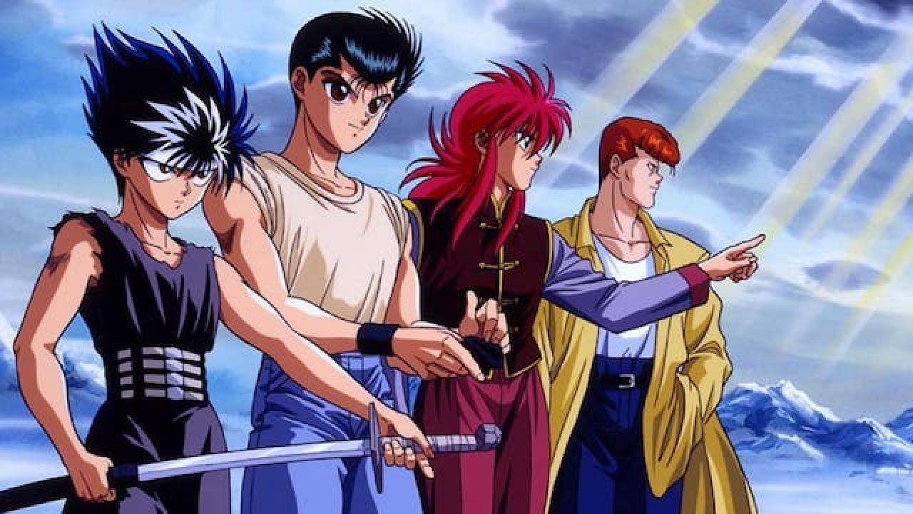 YuYu Hakusho&#039;s protagonistic group (Image via Studio Pierrot)