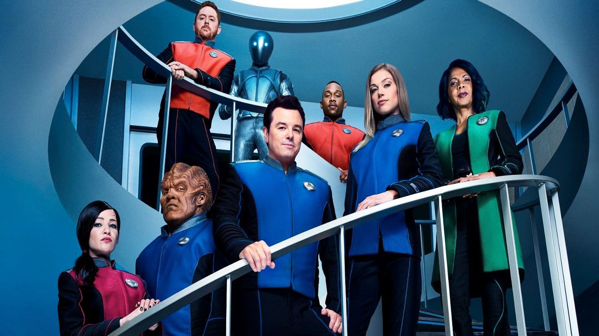 The cast of Hulu&#039;s The Orville: New Horizons (Image via Hulu)