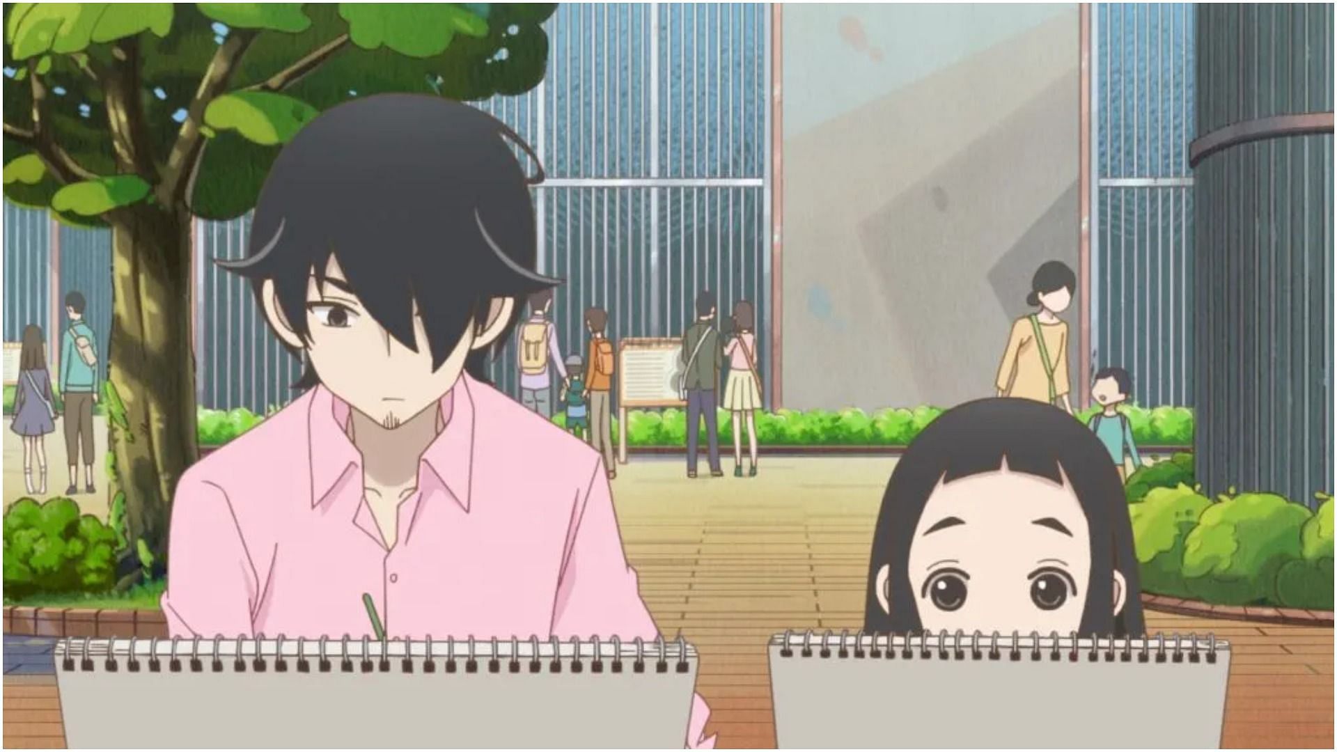 Kakushi and Hime as seen in the anime Kakushigoto: My Dad&#039;s Secret Ambition (Image via Ajia-do Animation Works)