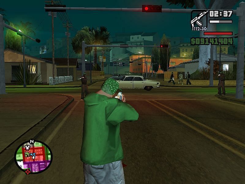 An example of a player getting into a battle with a rival gang (Image via Rockstar Games)