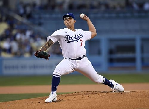 Julio Urias of the Los Angeles Dodgers