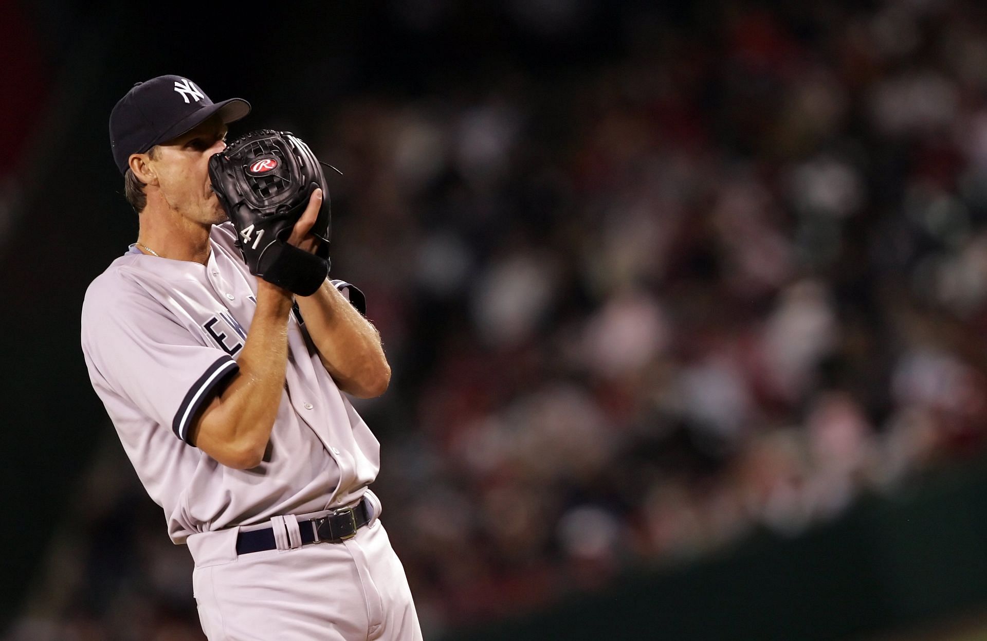 Randy Johnson during his time with the Yankees