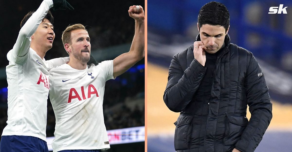 Son Heung-Min, Harry Kane and Mikel Arteta