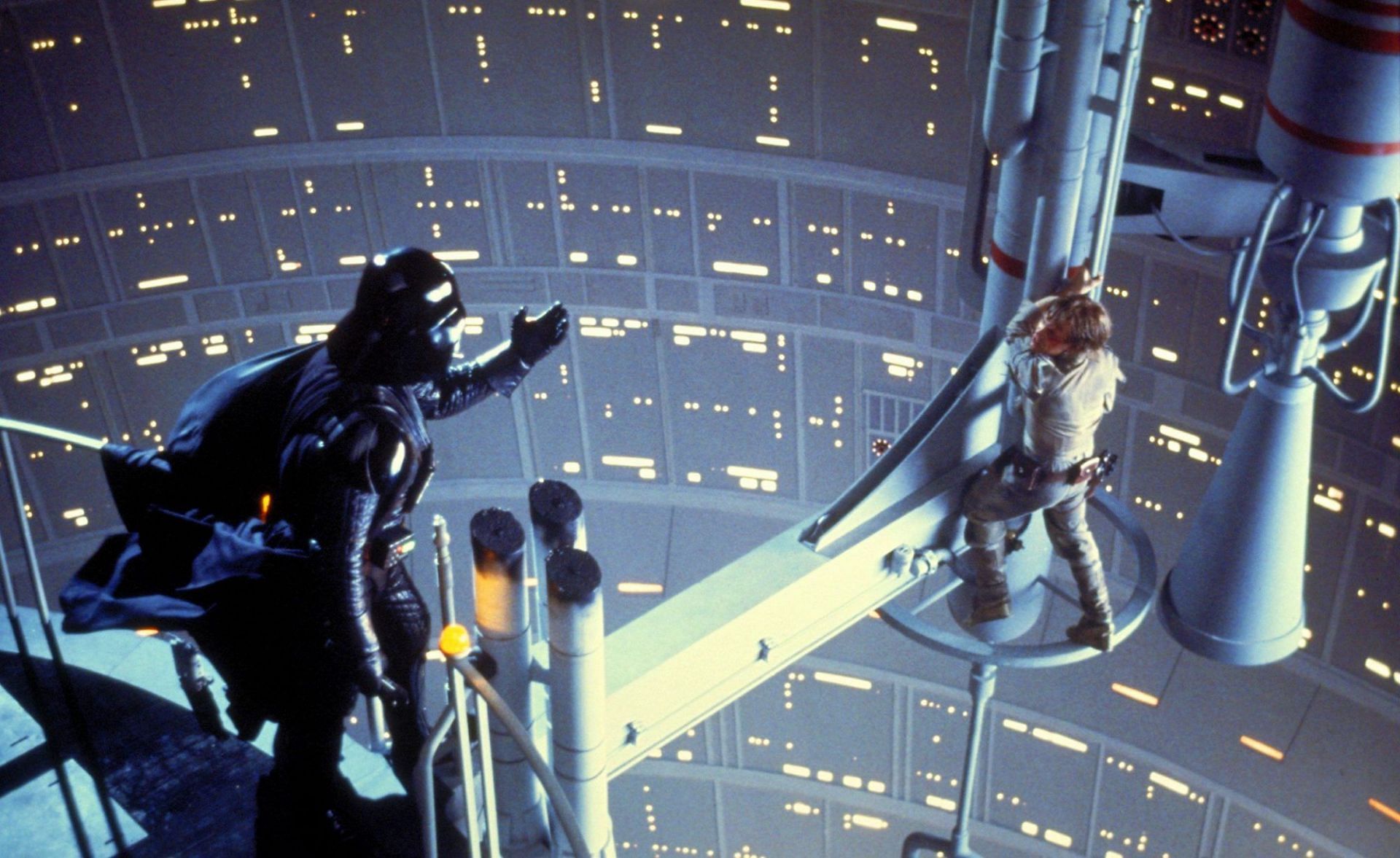 Darth Vader tells Luke Skywalker that he is his father (Image via Disney+)