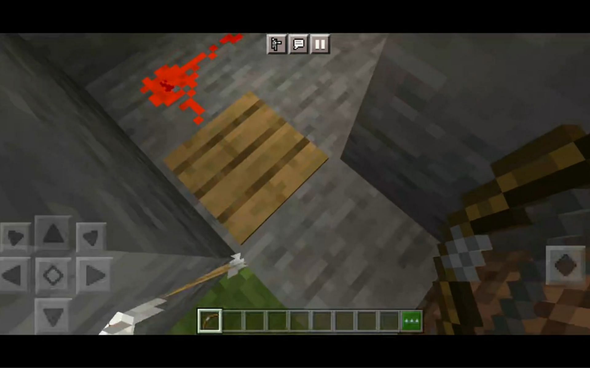 Arrow hitbox is big enough to go through walls in Minecraft (Image via u/MineralwasTaken Reddit)