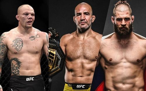 Anthony Smith (L); Glover Teixeira (C) [via. instagram/GloverTeixeira] ; Jiri Prochazka (R)