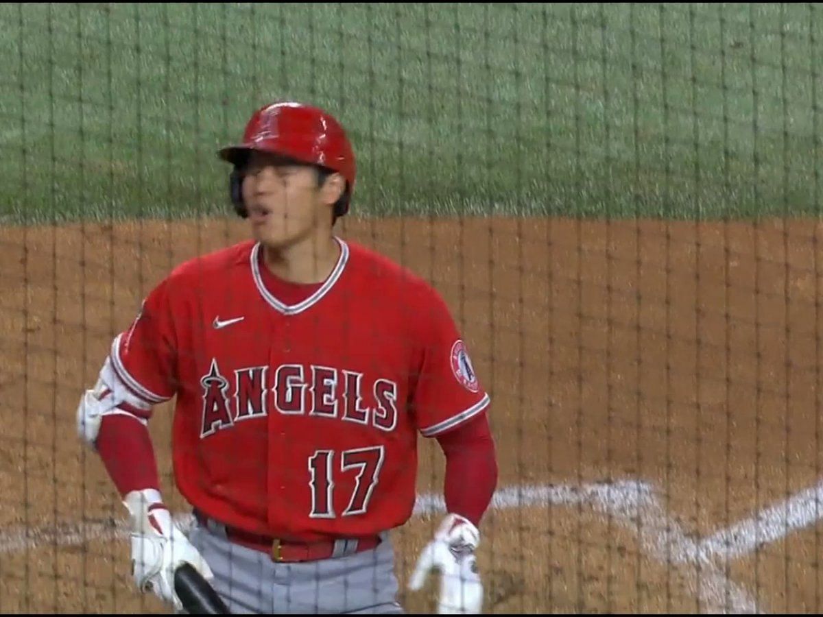 Shohei Ohtani - “Funniest Threat after Getting Hit by a Pitch. 🏆 #shorts  #mlb 