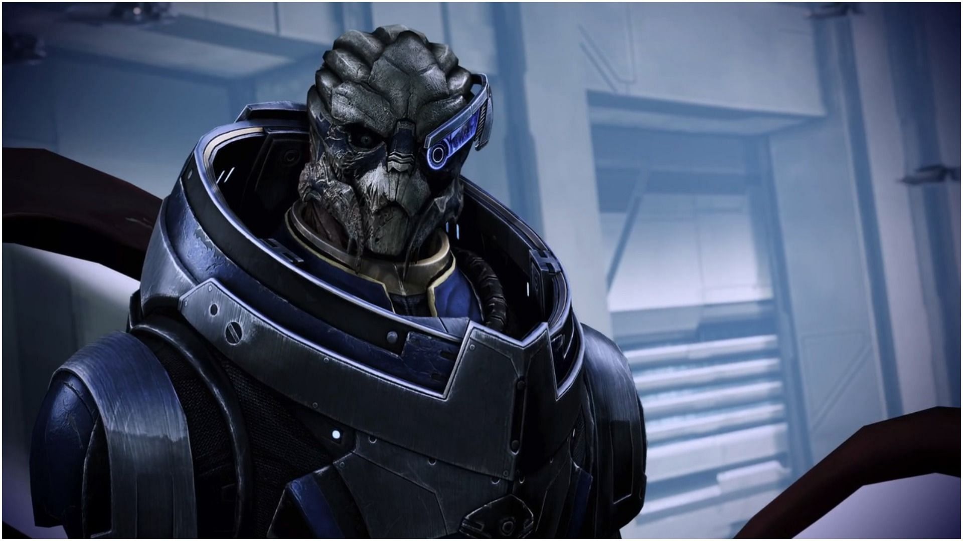 Garrus Vakarian is a calm, collected and sensible character aboard the Normandy (Image via BioWare)