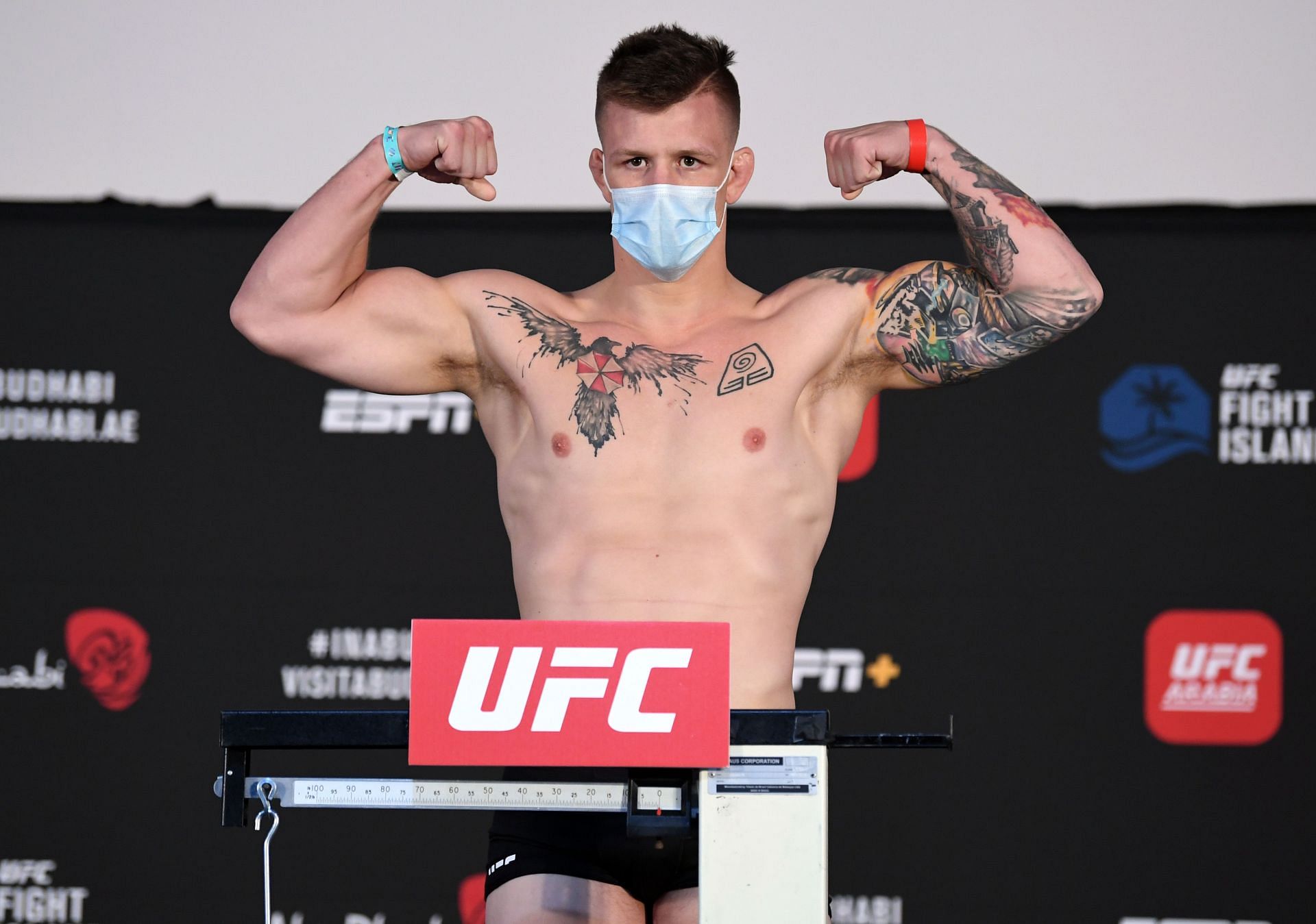 UFC Fight Night - Jimmy Crute weighing in