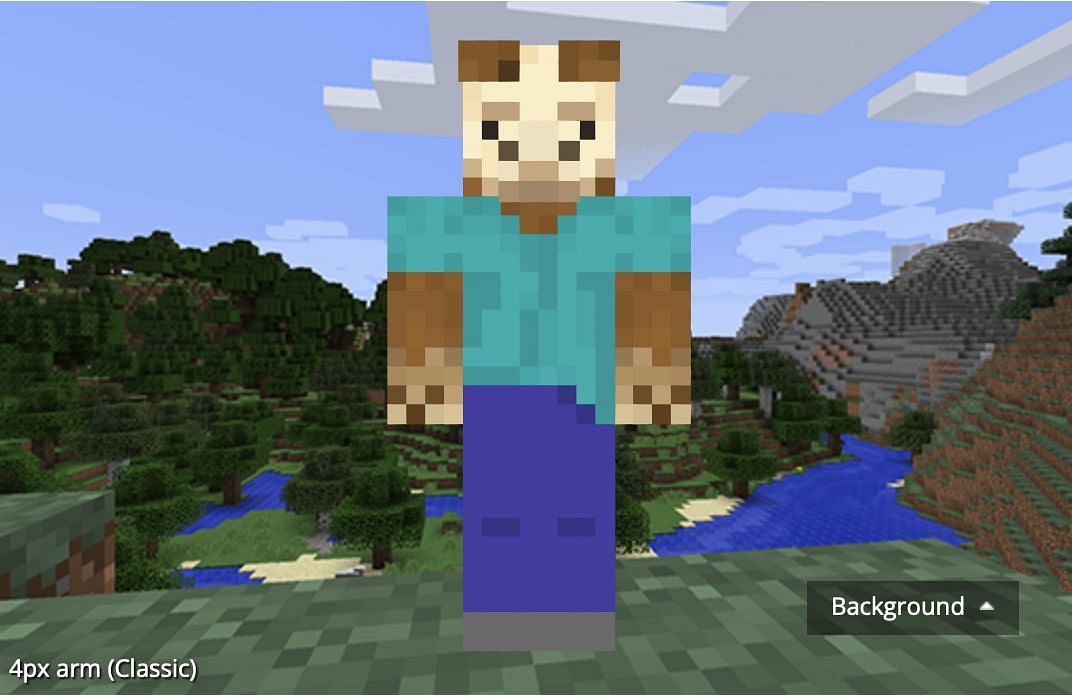 What better Llama skin to play than Llama Steve? (Image via minecraftskins.com)