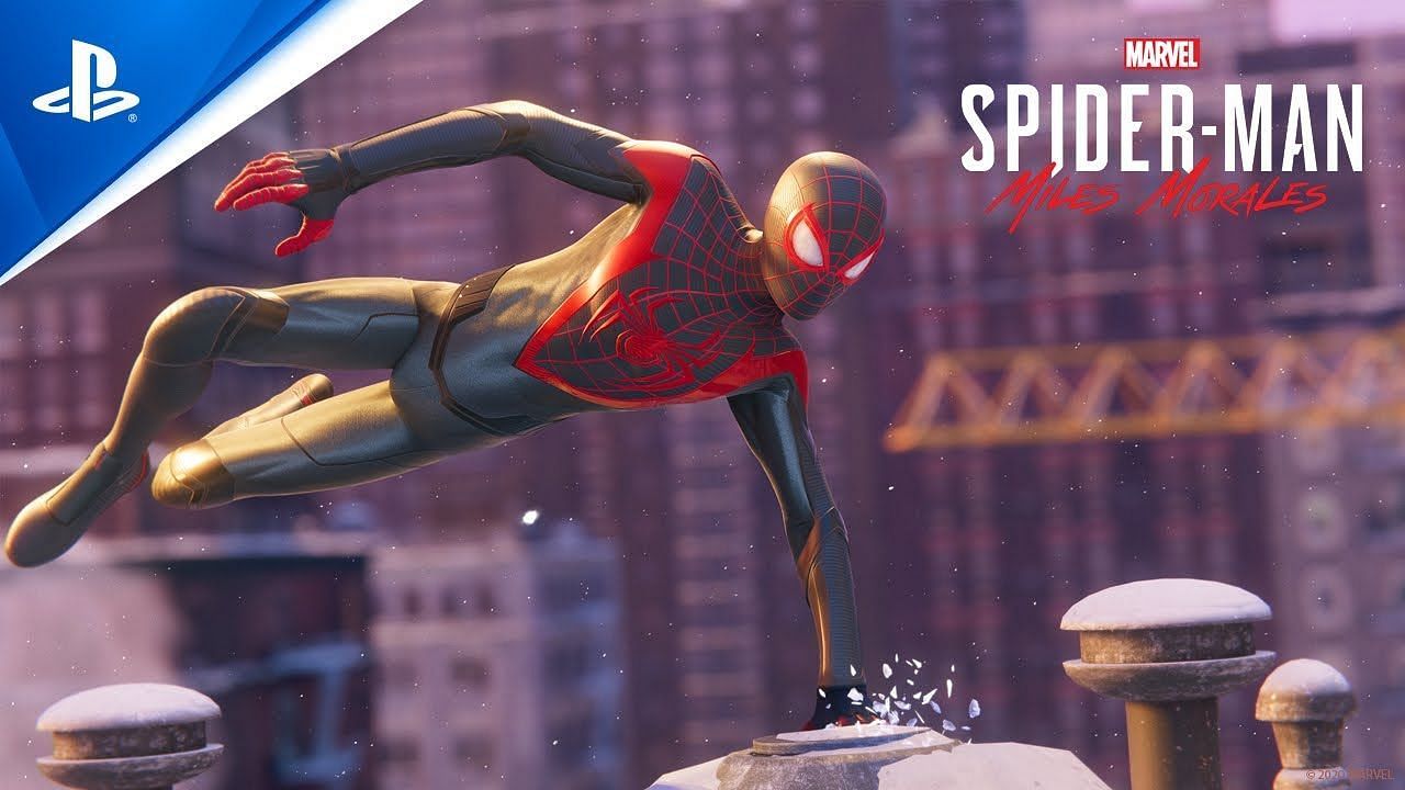 Cover image featuring Miles Morales in action as Spider-Man (Image via Insomniac Games)