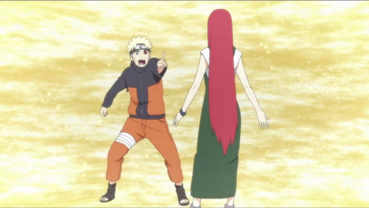 Naruto Seeing His Mother Kushina (Image via Pierrot)