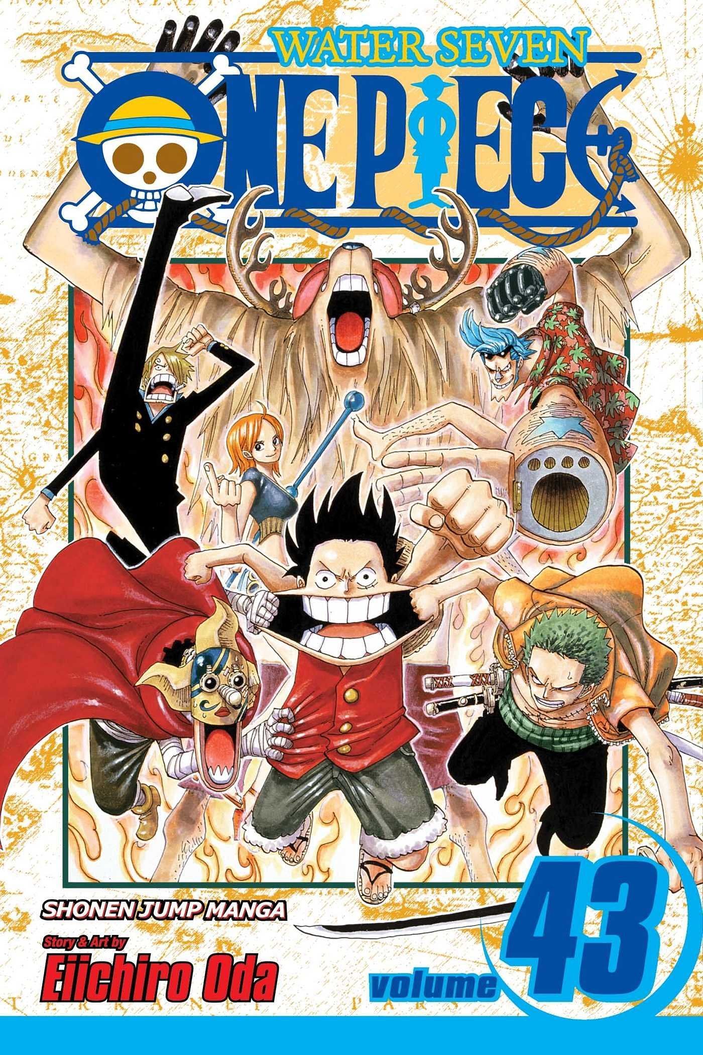 The cover art for One Piece Volume 43 (Image via Shueisha)