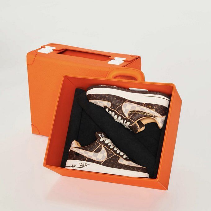 Louis Vuitton x Nike Air Force 1 Monogram Embossed Black Shoes Sneaker -  Praise To Heaven