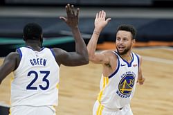 "Steph Curry with three fouls, I’m ejected... Throw punches back" - Draymond Green reveals the half-time pep talk he gave to Golden State Warriors during Game 1