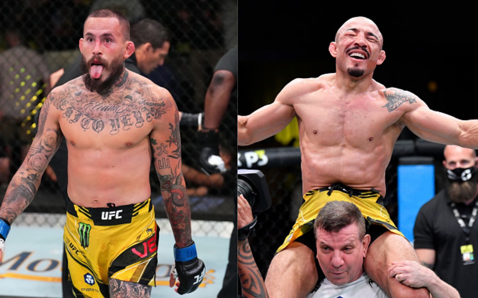 Marlon Vera (left) and Jose Aldo (right) [Images via Getty]