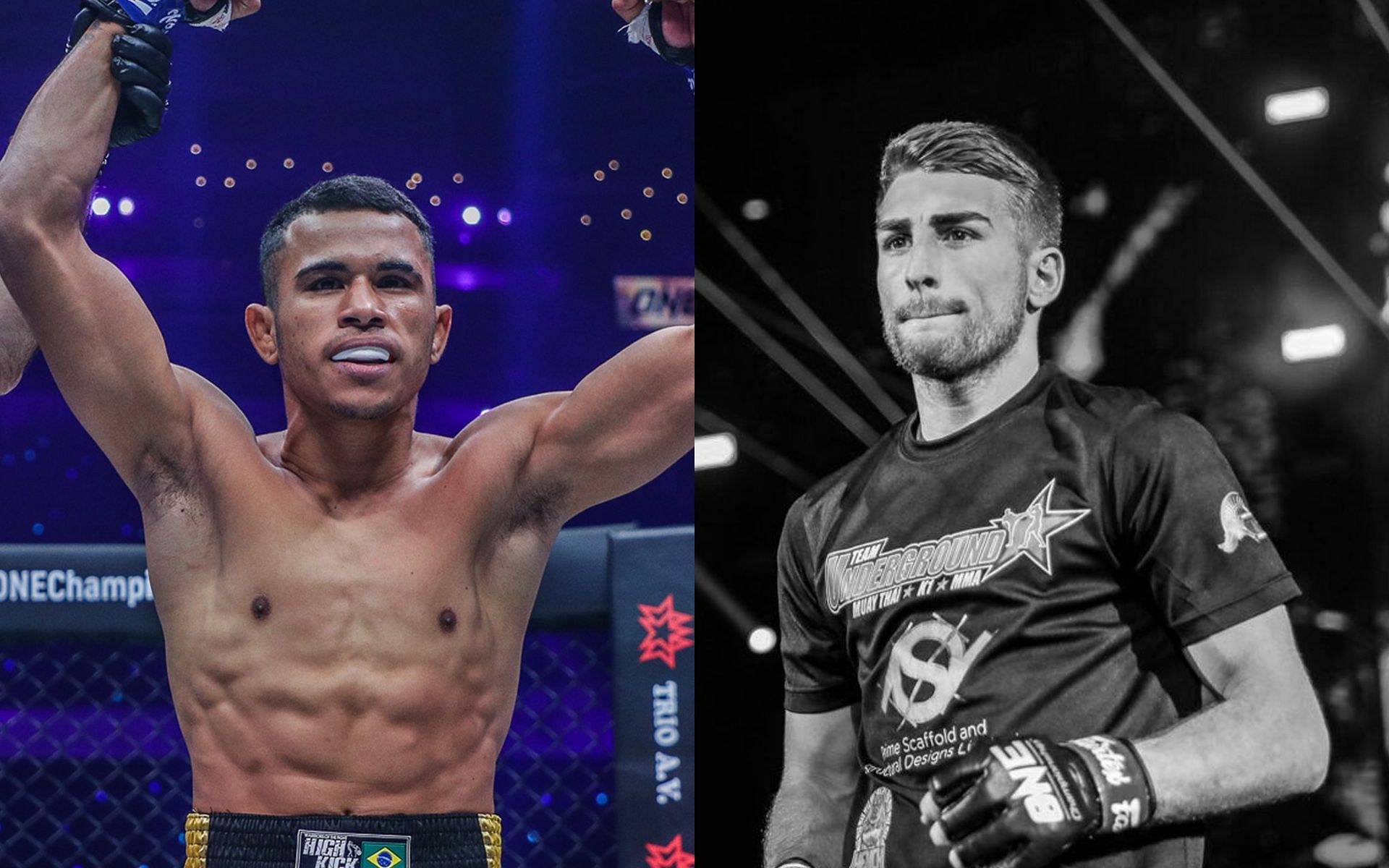 Walter Goncalves (L) hopes to fight Jonathan Haggerty (R) soon. | [Photos: ONE Championship]