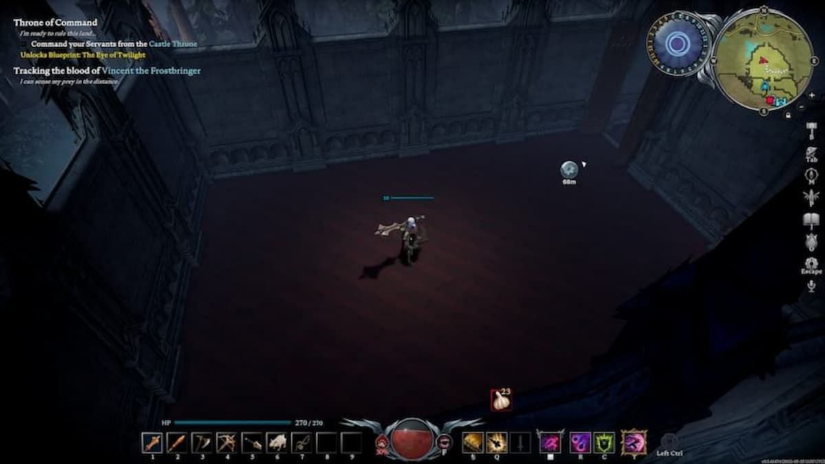 A player has placed Tailor&#039;s Flooring in their V Rising Castle (Image via Stunlock Studios)