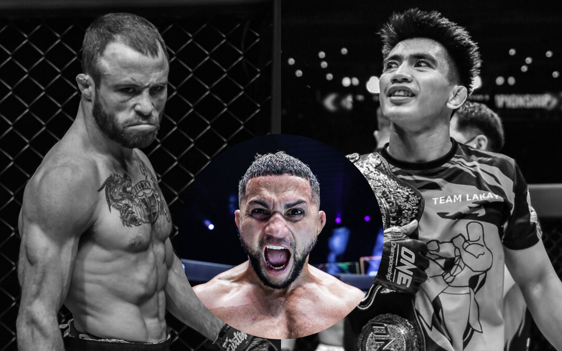 Gustavo Balart (center circle) has his eyes on the ONE strawweight world title and he doesn&#039;t care who owns it. [Photos ONE Championship]