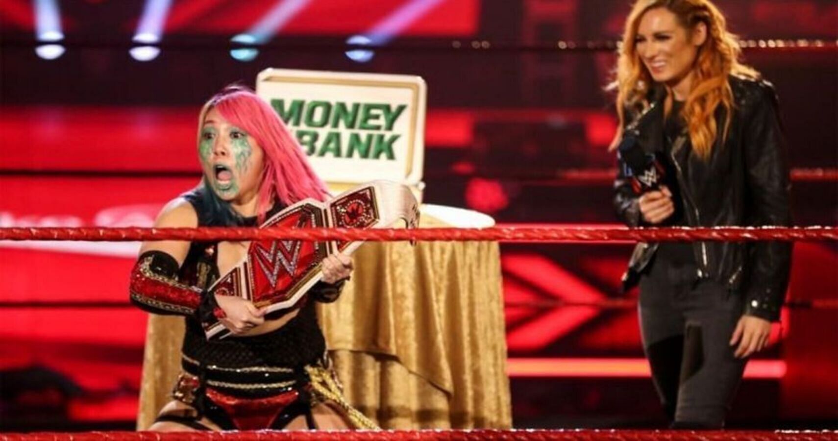 Asuka was handed the Raw Women&#039;s Championship when Becky Lynch fell pregnant