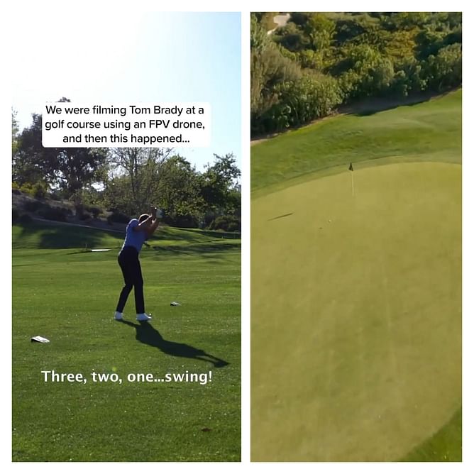 "This has to be one of the fakest things I’ve seen" - NFL fans accuse Tom Brady of faking drone video of epic golf shot