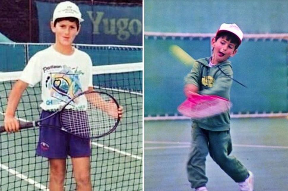 जोकोविच ने नन्ही सी उम्र में ही टेनिस का रैकेट थाम लिया था।