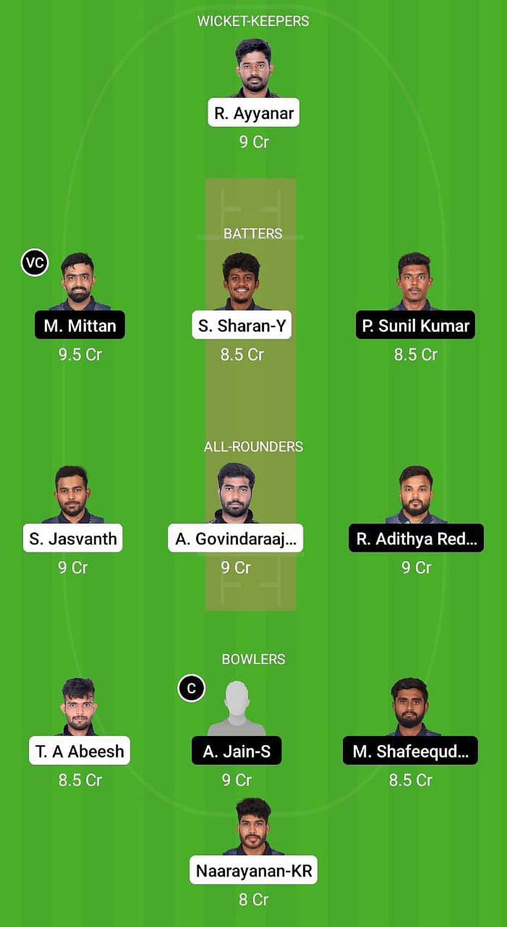 EAG vs SMA Fantasy Suggestion Team 2