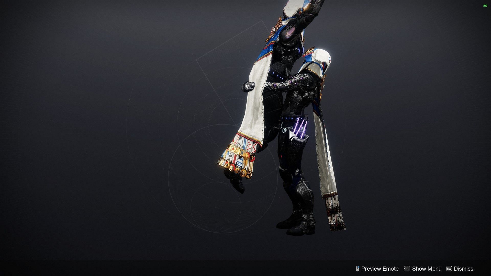 Celebrated and Elevated Legendary emote in Guardian Games 2022 (Image via Bungie)