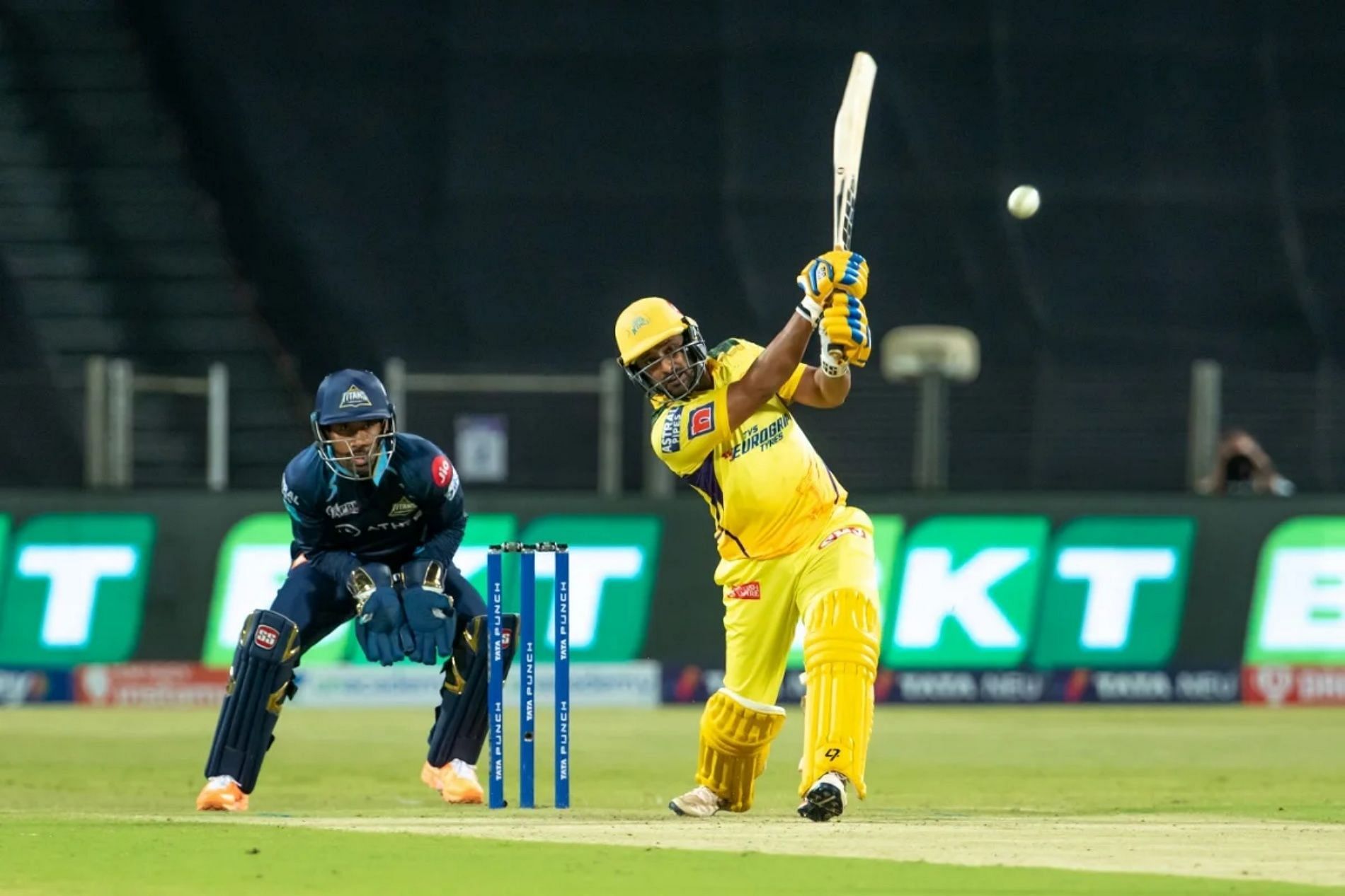 Ambati Rayudu batting against Gujarat. Pic: IPLT20.COM