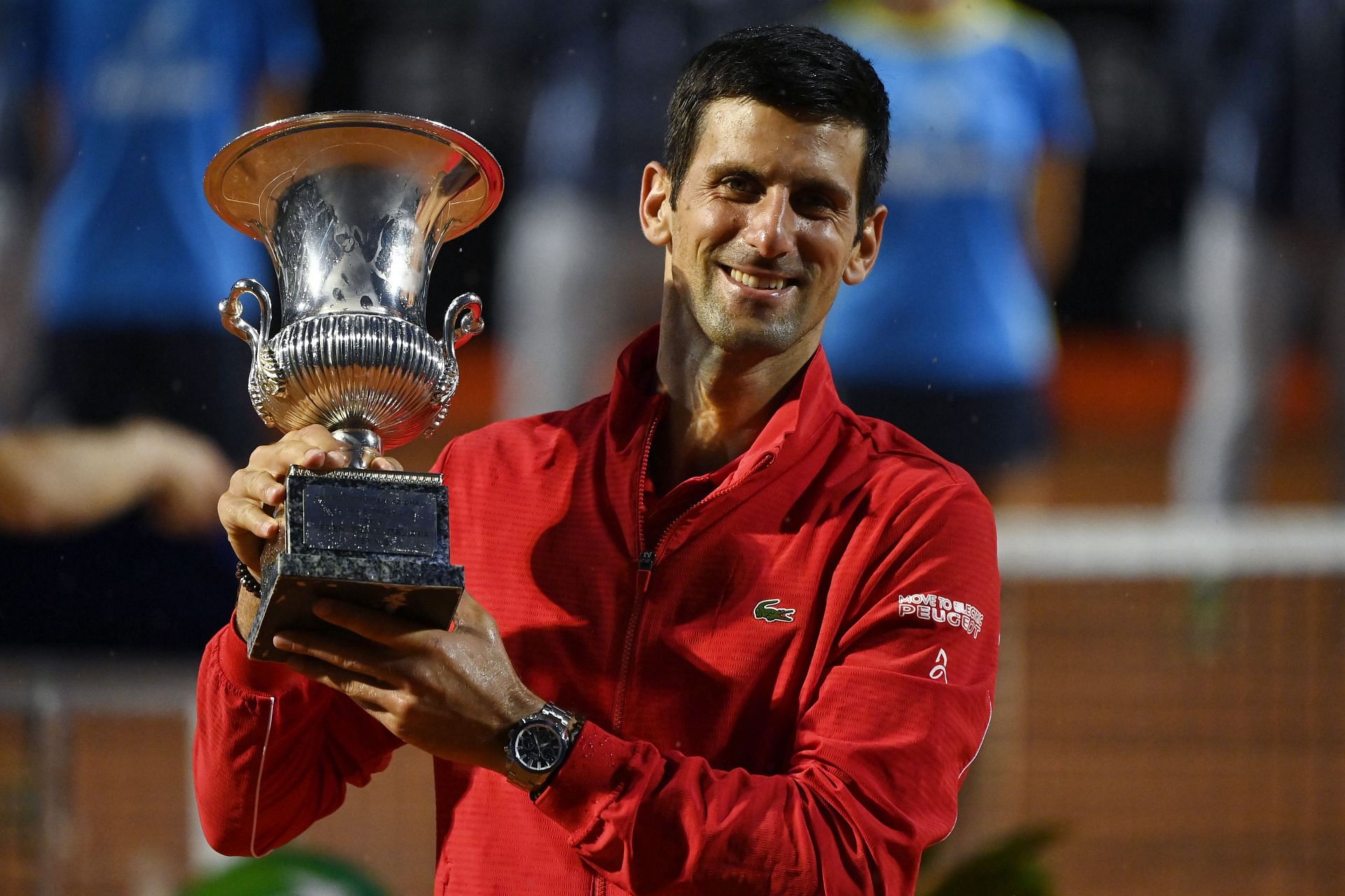 Novak Djokovic at the 2020 Italian Open.
