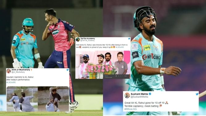 "Lucknow Super Bottlers!" - Fans troll KL Rahul, LSG for missing out on golden opportunity to finish in Top 2 in IPL 2022