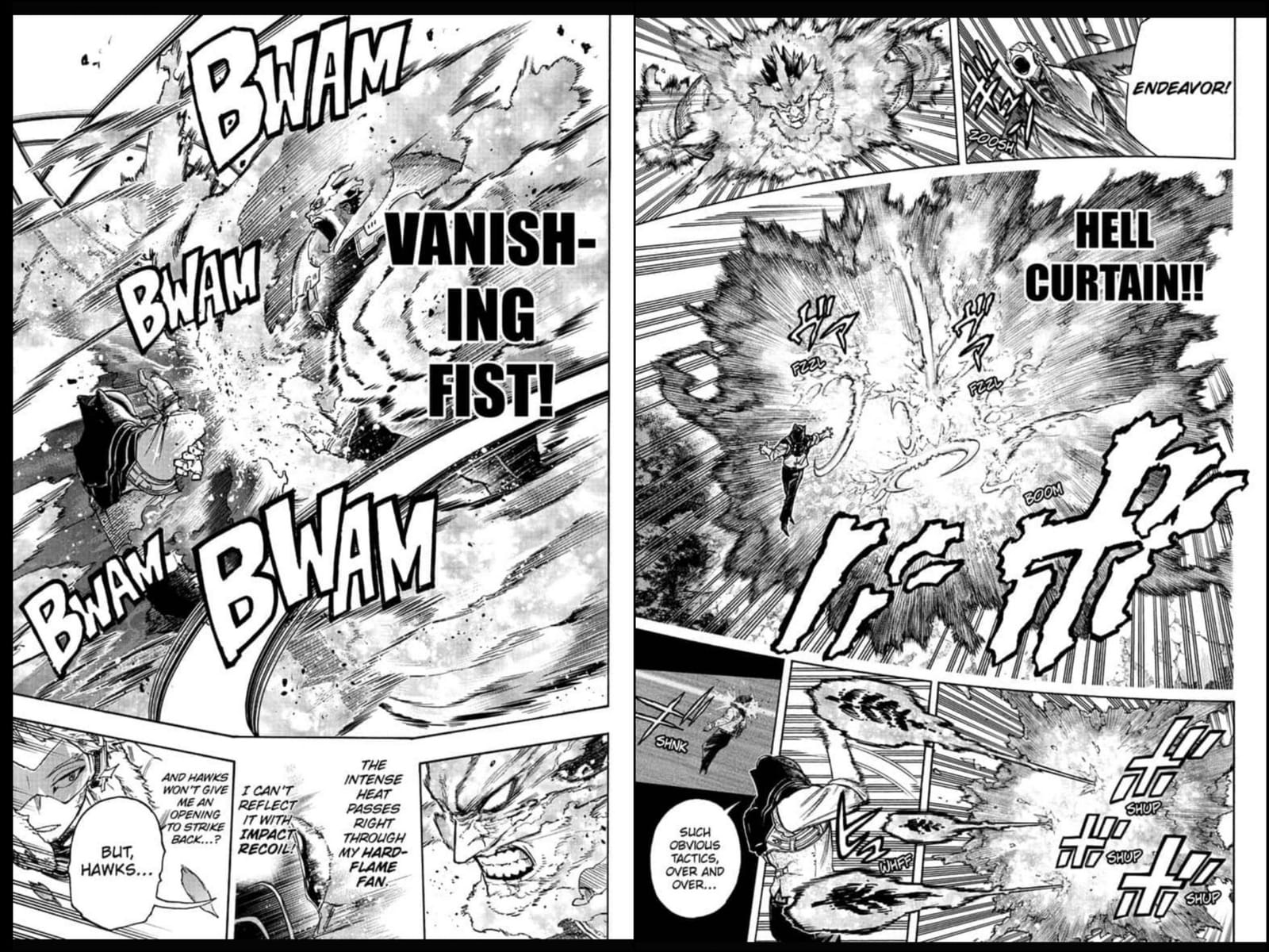 My Hero Academia chapter 354: Hawks and Endeavor go up against AFO
