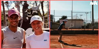Iga Swiatek pays a visit to Rafael Nadal's Academy