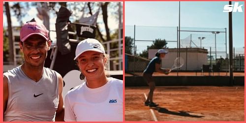 Iga Swiatek visited and trained at Nadal's academy