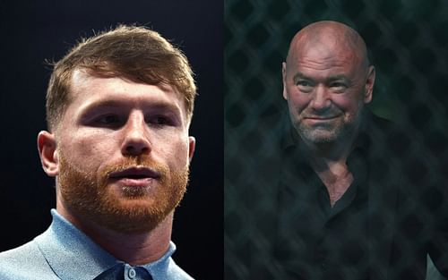 Canelo Alvarez (left) and Dana White (right) [Images courtesy of Getty]