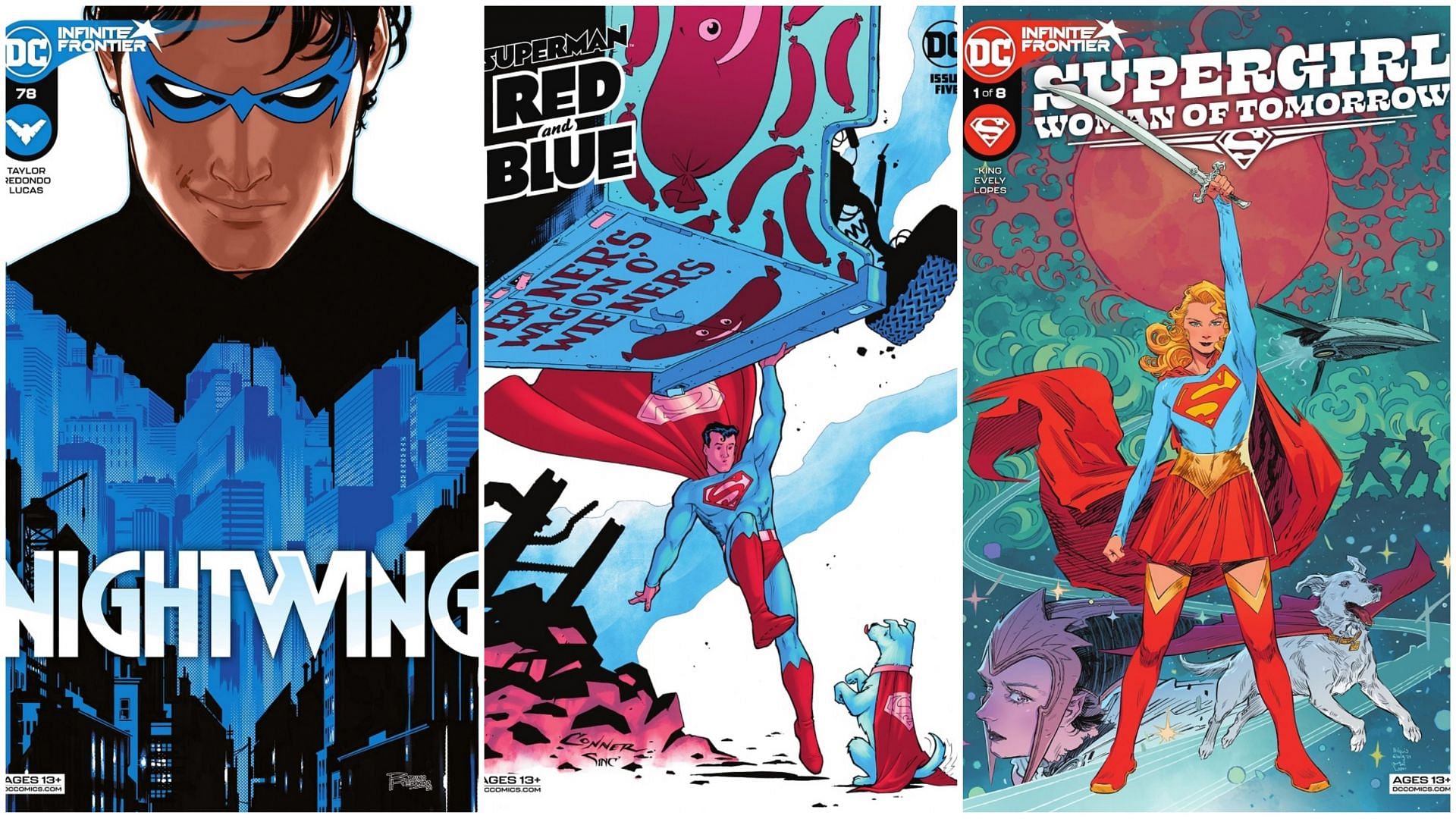Comic covers (Image via DC Comics)