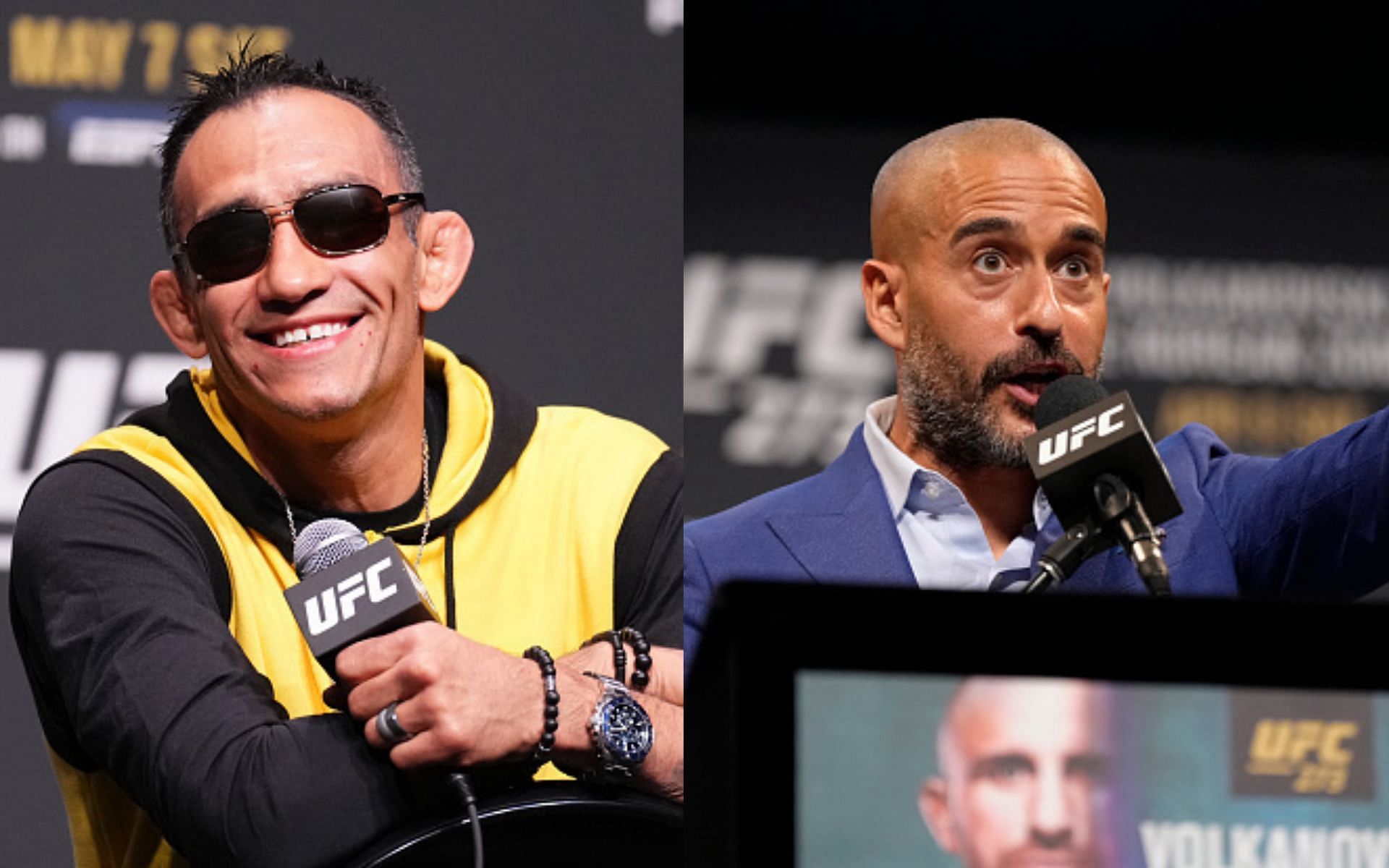 Tony Ferguson (left) and Jon Anik (right) (Images via Getty)