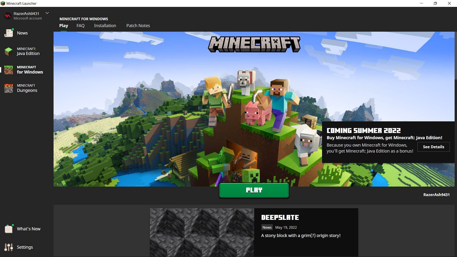 Minecraft Windows 11/10 Edition Download & Review