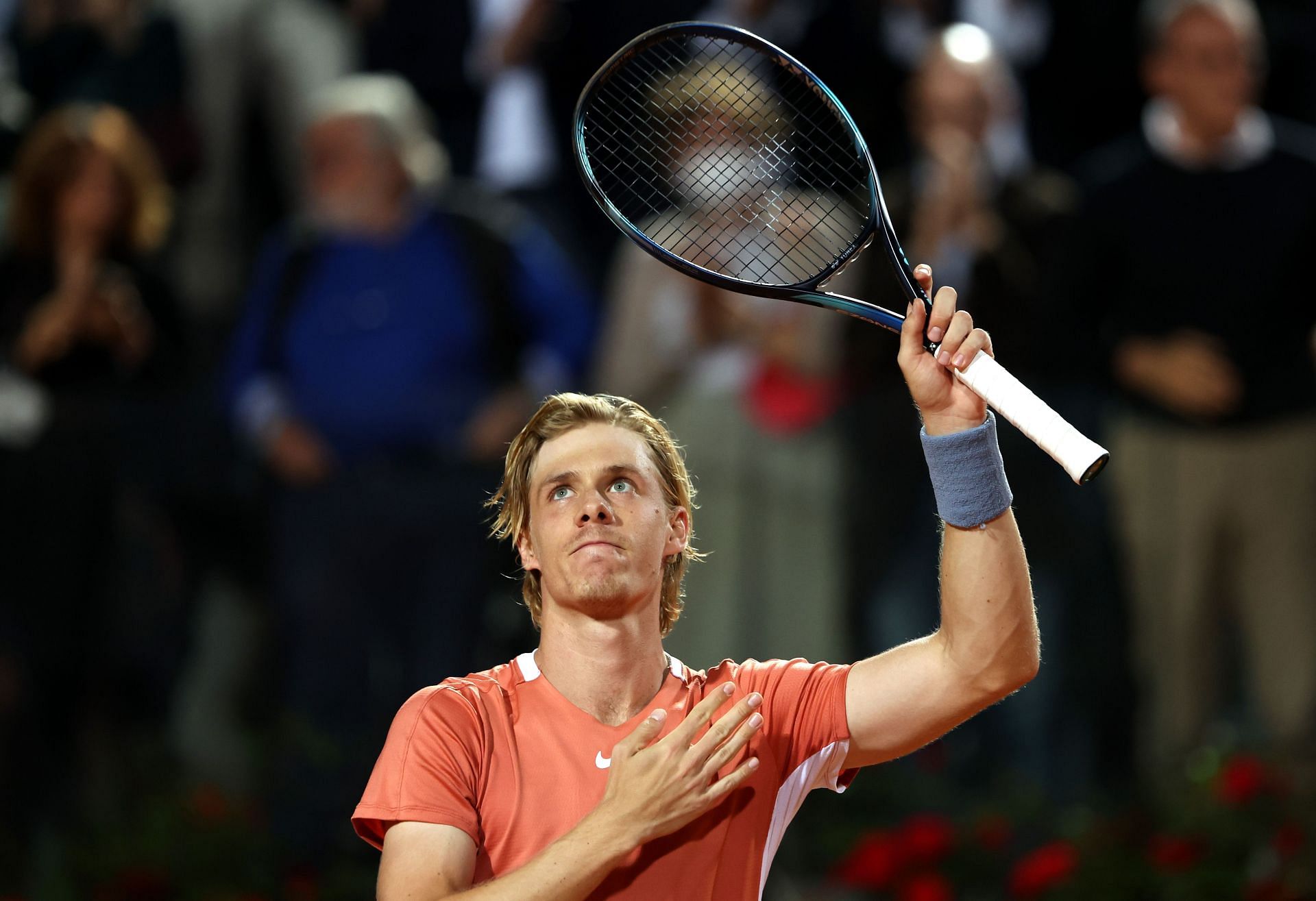 Denis Shapovalov pulled through in a deciding set against reigning champion Rafael Nadal in the third round of the Italian Open.